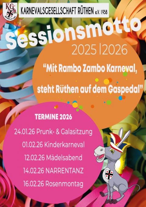 Veranstaltungen KG Rüthen 2026